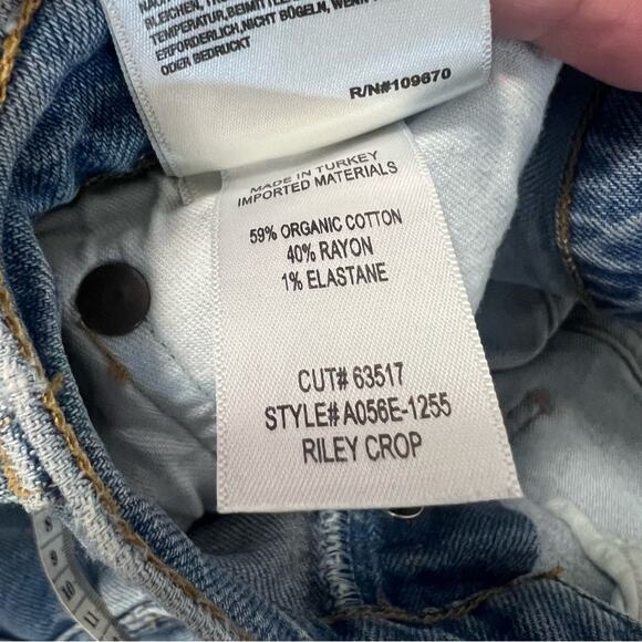 AGOLDE Sz 29  Riley High Rise Straight Crop Jeans in Volt - Picture 9 of 13